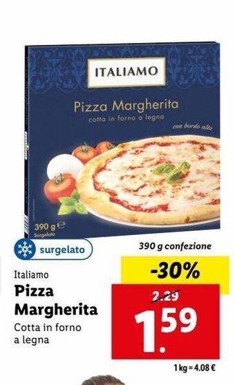 Lidl Pizza margherita offerta
