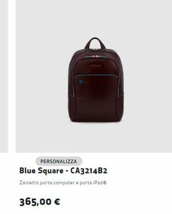 Piquadro Zainetto porta computer e porta ipad offerta