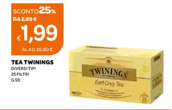 Ekom Twinings Tea 50g offerta