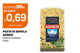 Ekom Agnesi Pasta di Semola 500g offerta