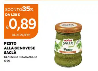 Ekom Saclà Pesto Alla Genovese 90g offerta