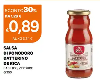 Ekom De Rica Salsa di Pomodoro Datterino 350g offerta