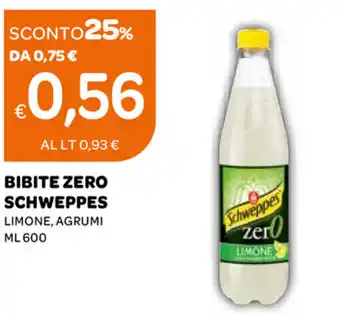 Ekom Schweppes Bibite Zero 600cl offerta
