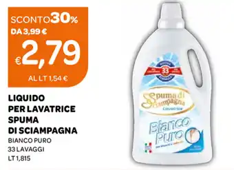 Spuma di Sciampagna Liquido per Lavatrice 1,815lt