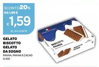 Ekom Gelato Biscotto Gelato da Sogno 330g offerta