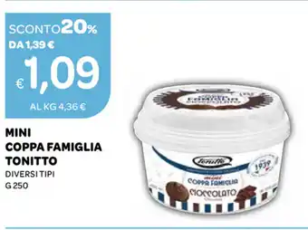 Ekom Tonitto Mini Coppa Famiglia 250g offerta
