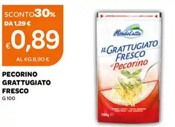 Ekom Mondolatte Pecorino Grattugiato Fresco 100g offerta