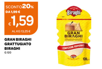 Ekom Biraghi Gran Biraghi Grattugiato 120g offerta