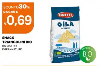 Ekom Britti Snack Triangolini Bio offerta