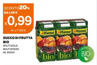 Ekom Pfanner Bio Succo di Frutta 200g x 3 offerta