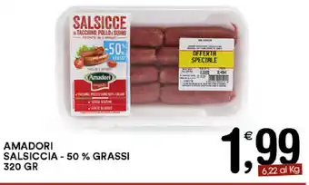 Gecop Amadori Salsiccia - 50% Grassi 320gr offerta