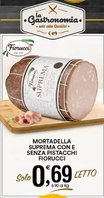 Fiorucci Mortadella Suprema Con E Senza Pistacchi