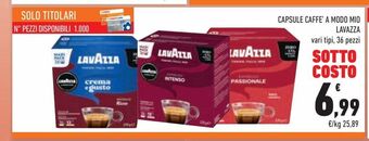 Conad City Capsule caffè a modo mio lavazza offerta