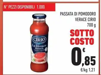 Conad City Passata di pomodoro verace cirio offerta