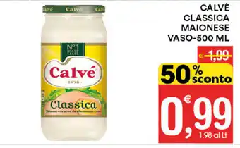 Gecop Calvè Classica Maionese Vaso - 500ml offerta