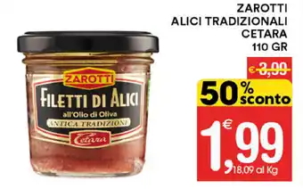 Zarotti Alici Tradizionali Cetara 110gr