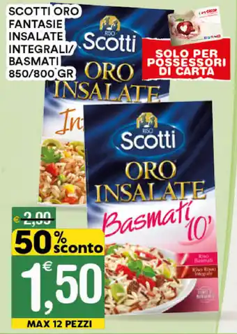 Gecop Scotti Oro Fantasie Insalate Integrali/Basmati 850/800gr offerta
