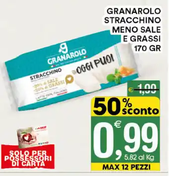 Gecop Granarolo Stracchino Meno Sale E Grassi 170gr offerta