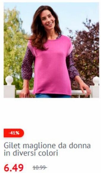 NKD Gilet Maglione da Donna in Diversi Colori offerta