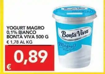 Yogurt magro 0,1% bianco bontà viva