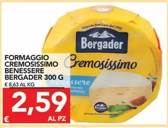 TuoDi Formaggio cremosissimo benessere bergader offerta