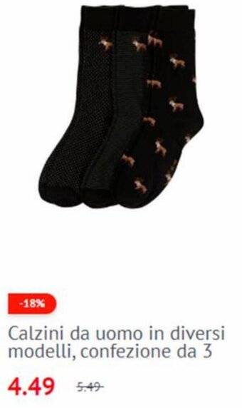 NKD Calzini da Uomo In Diversi Modelli, Confezione da 3 offerta