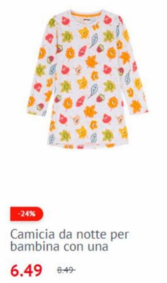 Camicia da Notte Per Bambina Con Una
