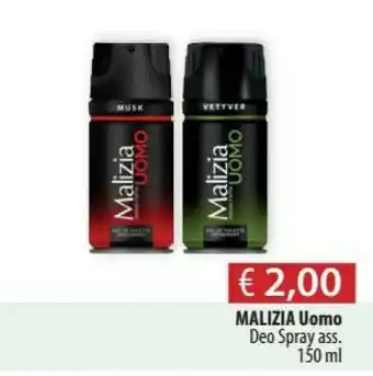 Acqua & Sapone Malizia Uomo Deo Spray offerta