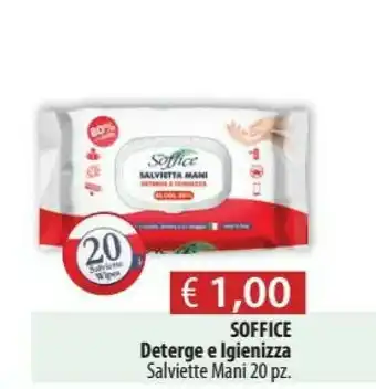 Acqua & Sapone Soffice Deterge E Igienizza Salviette Mani offerta