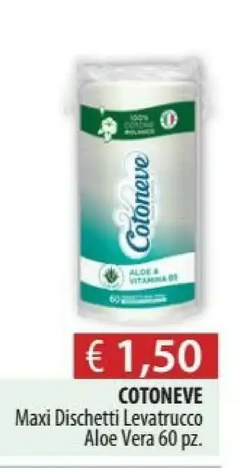 Acqua & Sapone Cotoneve Maxi Dischetti Levatrucco Aloe Vera offerta