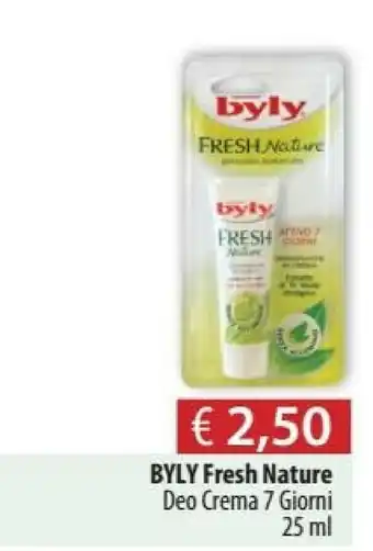 Acqua & Sapone Byly Fresh Nature Deo Crema 7 Giorni offerta