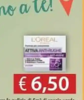 Acqua & Sapone L'Oreal Anti Rughe Crema offerta