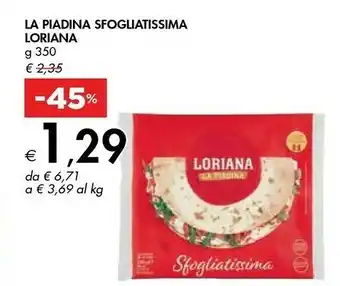 Bennet Loriana La Piadina Sfogliatissima offerta