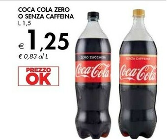 Bennet Coca Cola Coca-Cola Senza Caffeina 1500 G(ml) offerta