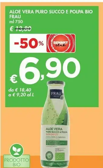 Bennet Frau Aloe Vera Puro Succo E Polpa Bio offerta
