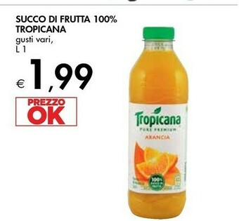 Bennet Tropicana Succo Di Frutta Al Gusto 1000 G(ml) offerta