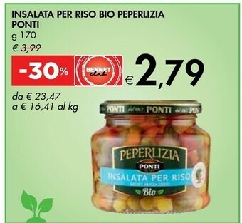 Bennet Ponti Insalata Per Riso Bio Peperlizia offerta