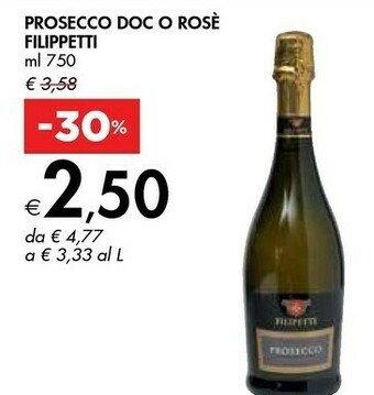 Bennet Filippetti Prosecco DOC O Rose offerta
