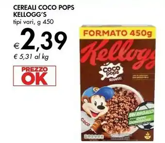 Bennet Kelloggs Cereali Coco Pops offerta