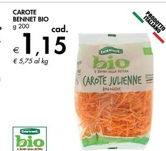 Bennet Bennet Bio Carote offerta