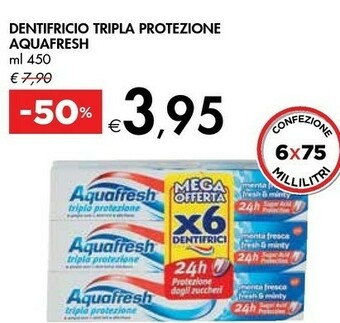 Bennet Aquafresh Dentifricio Tripla Protezione offerta