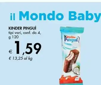 Bennet Kinder Pinguì Cocco 120 G(ml) offerta