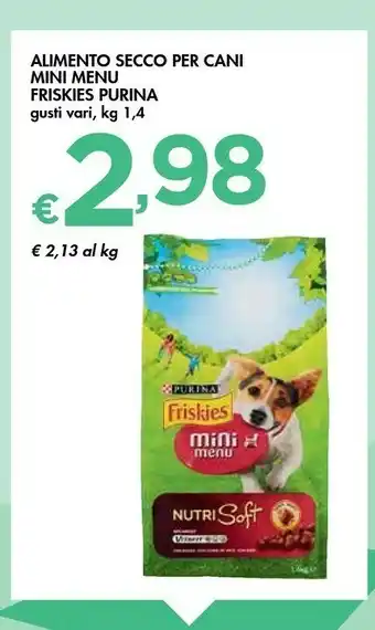Bennet Purina Alimento Secco Per Cani Mini Menu Friskies offerta