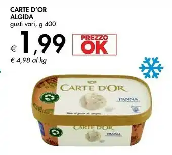 Bennet Algida Carte D'Or Caffè 400 G(ml) offerta