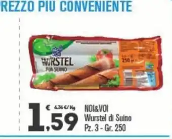 Noi&Voi Wurstel di Suino Pz. 3 - Gr. 250