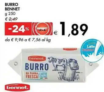 Bennet Bennet - Burro 250 G(ml) offerta
