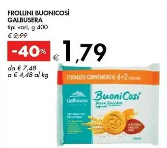 Bennet Galbusera Frollini Buon Cosi offerta