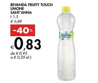 Bennet Sant'Anna Bevanda Fruity Touch Limone offerta