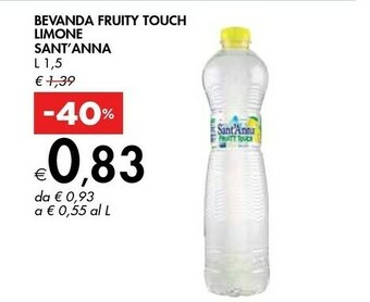 Bennet Sant'Anna Bevanda Fruity Touch Limone offerta