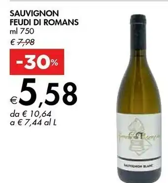 Bennet Feudi Di Romans Sauvignon offerta